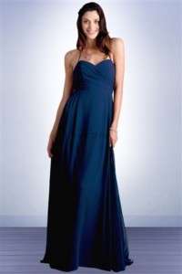 Bill Levkoff Bridesmaid Dress Style 430 NAVY SZ 8  