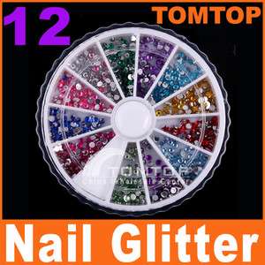 Nail Art Rhinestones Glitter Wheel Glue Acrylic H986  