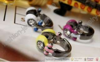Fashion Retro Style Crystal Headset Ring 3Colour  