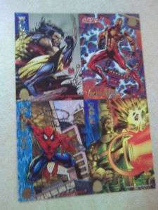 94 1994 Marvel Universe V 5 4 Card Uncut Promo Sheet  