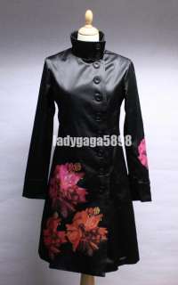 New 2012 Desigual Black Coat Jacket Bag Outwear VICKY 21E2904 Size 