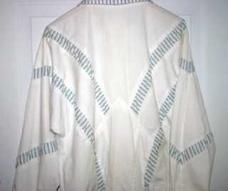 New York Girl Womens White / Blue Lined Windbreaker Jacket M  