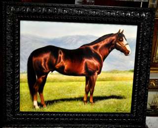 spectacular Vintage Horse painting well known artist  