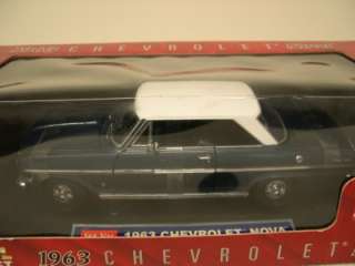Sun Star 1963 Chevrolet Nova SS Blue with White Hard Top New  
