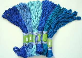 60 BLUE SKEINS CROSS STITCH BRAZILIAN Embroidery THREAD  