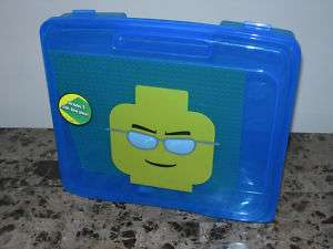 LEGO BLUE PROJECT CASE With 32x32 BASE Storage Carrying  