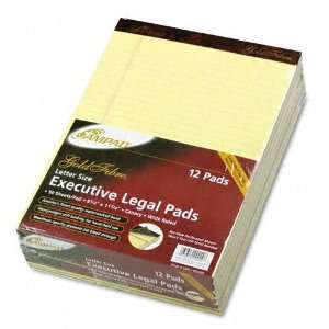 Ampad  Gold Fibre Ruled Pad, Legal/Wide Rule, Ltr, Canary 