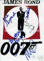 Sale James Bond Group Multi Signed Autograph UACC RD96  