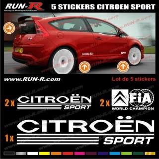 Sticker Citroen Sport   C1 C2 C3 C4 Saxo Loeb   CI21  