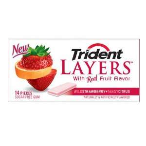 Trident Layers Wild Strawberry/Tangy Citrus 8 Count  