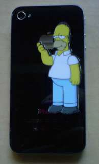 iPhone 4 Homer Simpson Apple Decal Sticker protector  