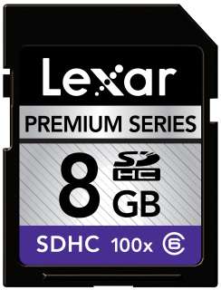 Lexar SDHC 8GB Premium Series 100x Sd Card Class 6  