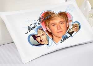   Personalised Pillow Case. Will look great in your bedroom.  