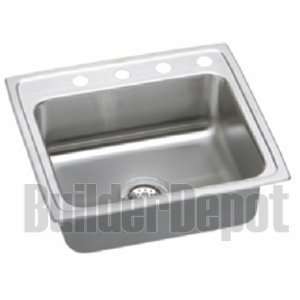  25 x 21 4 Hole 1 Bowl Stainless Steel Sink Lustertone 