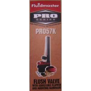  Fluidmaster Pro57K Flush Valve W/Pro55 Flapper & Bolts 