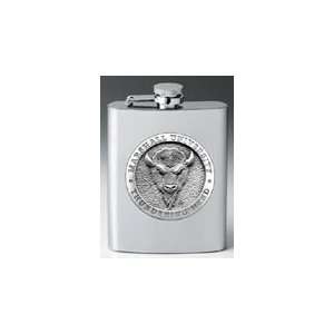   The Thundering Herd 8 oz Stainless Steel Hip Flask: Sports & Outdoors