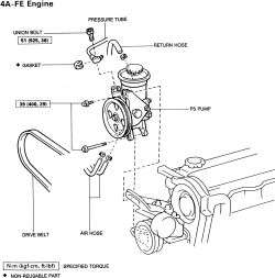 1990 toyota celica power steering pump #1