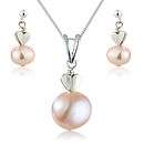 Pink Pearl Pendant And Earrings   necklaces & pendants
