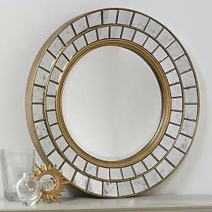 Art Deco Style 30 Round Wall Mirror 