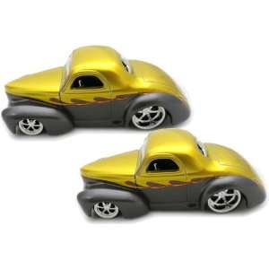  TWO New 1:64 Scale 1941 Willy Diecast Model Car Light 