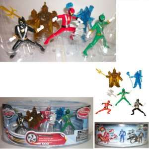 DISNEY POWER RANGERS CAKE TOPPERS 5 Piece Figurine Play Set Red Ranger 