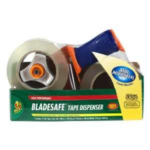  Duck Brand BladeSafe Tape Gun Dispenser with 2 Roll Pack 
