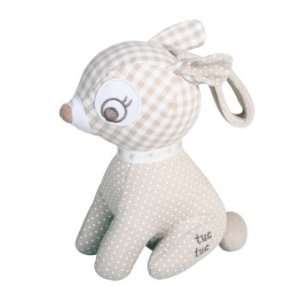  Tuc Tuc Light Grey Deer Pull String Musical Soft Baby Toy 