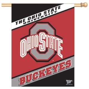  Ohio State University Buckeyes Flag   Vertical Sports 