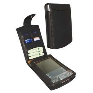   Black Leather Case for Palm Tungsten T / T2  Players & Accessories
