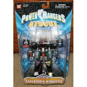  Supertrain Megazord 6 Power Rangers Action Figure Toys 