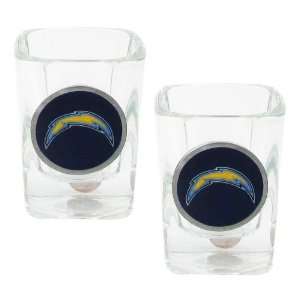 San Diego Chargers   NFL 2oz Square Shot Glass Set (Blue)   2 Pack 