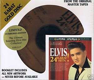 Presley, Elvis 24 Karat Hits DCC Gold CD New Sealed Lit  