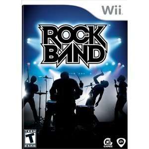  Wii Rock Band Bundle (Game + Wireless Guitar + Microphone 