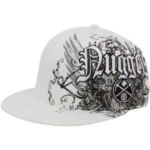  adidas Denver Nuggets White Wing Fitted Hat: Sports 