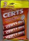 NEW SEALED 3 PACK CERTS CLASSIC MINTS ASSORTED FRUIT