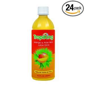 Tropiking Mango and Aloe Vera Juice Drink, 16.9 Ounce (Pack of 24 