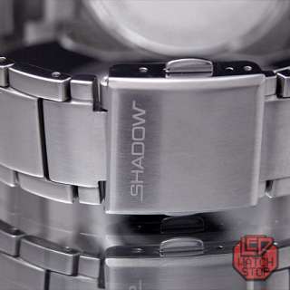 LED Watch   SHADOW   Analogue/Digital Stealth Dual Time  