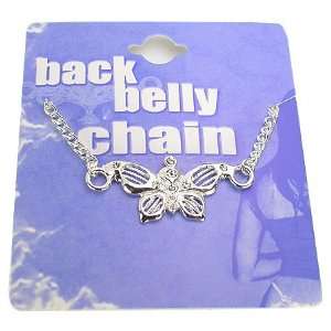  Butterfly 2 Back Belly Chain Pierceless Body Jewelry 