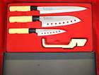PRO LINE 4 PCS Sushi Chef Knife Set + Knives Sharpener