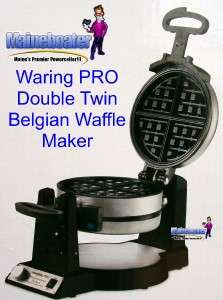 New WARING Professional Double Belgian Waffle Maker  