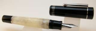 Delta Scrigno Pen Secrets White, Black & Rhodium Fountain Pen   Fine 