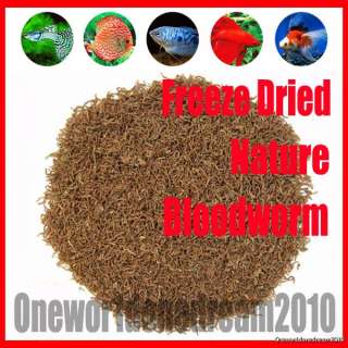 Freeze Dried Blood worm Tropical Flower horn Fish Food D3  