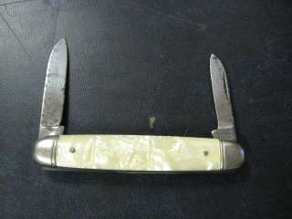 Vintage Imperial Brand Prov USA 2 Blade Folding Pocket Knife  