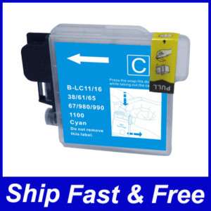 Brother Compatible LC980 Cyan Ink Cartridge LC 980C  