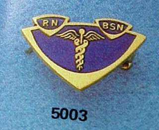 RN Registered Nurse BSN Insignia Emblem Lapel Pin 5003  