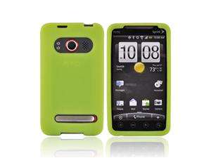    For Premium HTC Evo 4g Silicone Case Rubber Skin Green