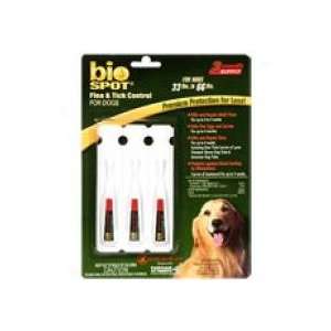  Bio Spot Flea & Tick Control for Dogs ~ 33lbs to 66lbs ~ 3 
