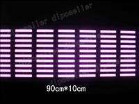EL Car Stickers Sound music Activated Equalizer Glow 12V LED Light 90 