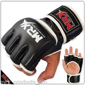 COWHIDE LEATHER MMA GRAPPLING GLOVES CAGE FIGHT XL  