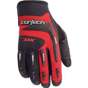   Youth Leather Street Bike Motorcycle Gloves   Black/Red / Size 3 4